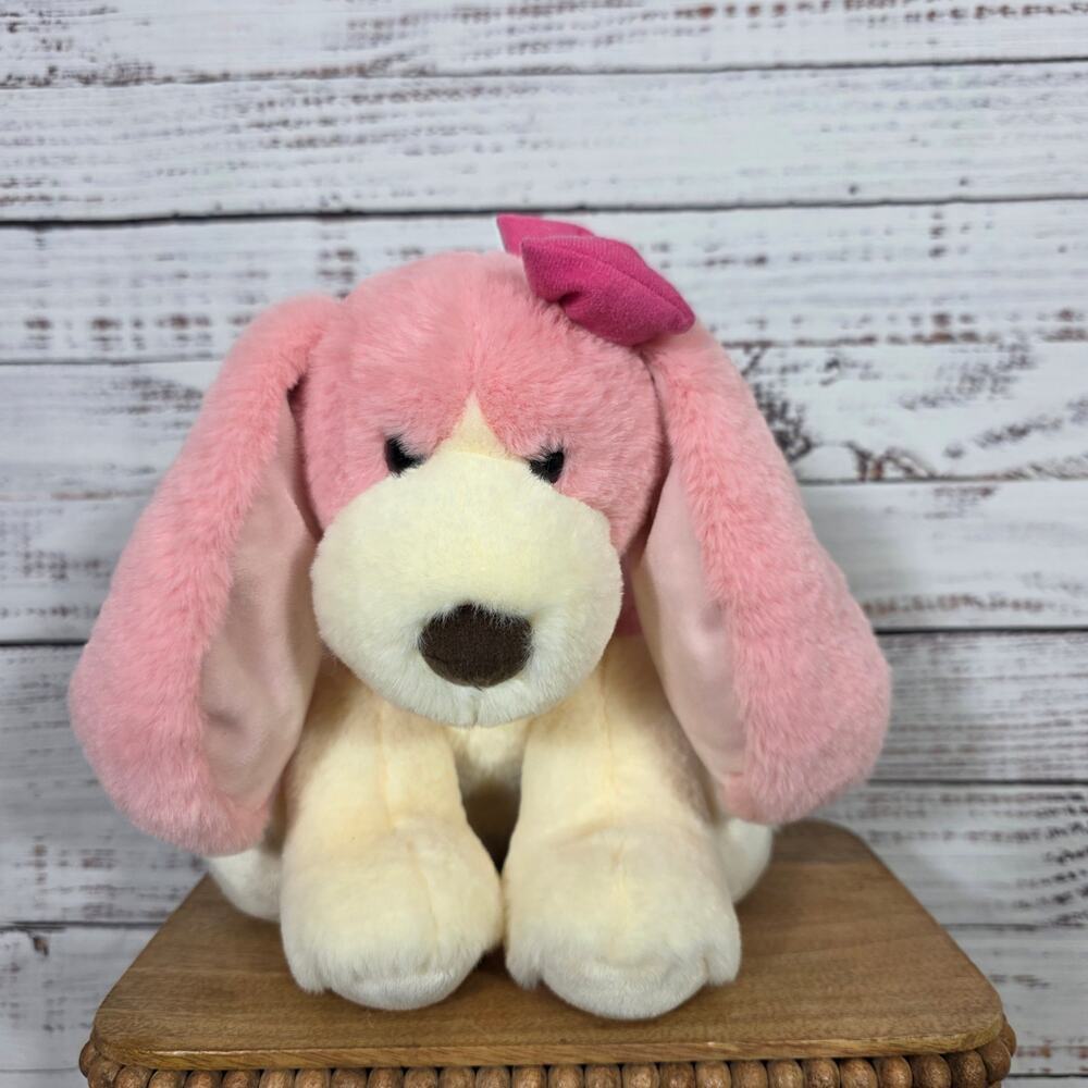 Aurora Pretty in Pink Plush "Bessie" Puppy Dog SO SO Soft